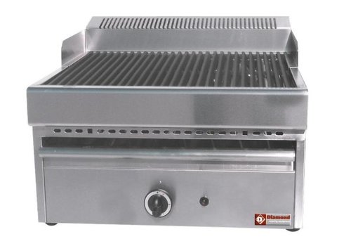  HorecaTraders Steam grill gas - grid cast iron - table model - 330x470mm - 41x63x(h)43cm 