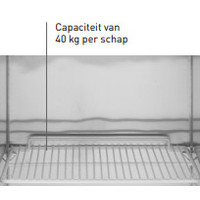 Réfrigérateur en acier inoxydable | 410 litres | 60x75x195 cm