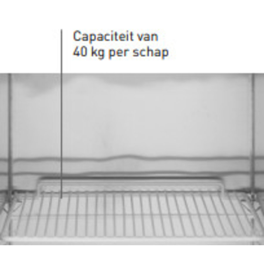 Refrigerator stainless steel | 410 Liters | 60x75x195 cm