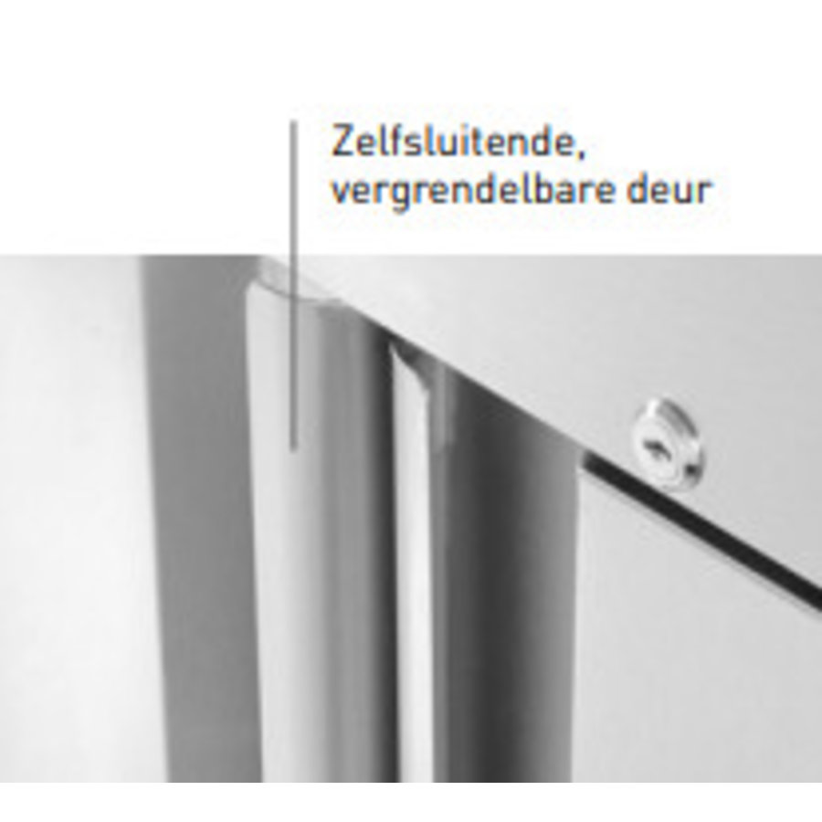 Kühlschrank Edelstahl | 410 Liter | 60x75x195 cm