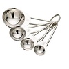 HorecaTraders Stainless steel measuring spoons Set of 4