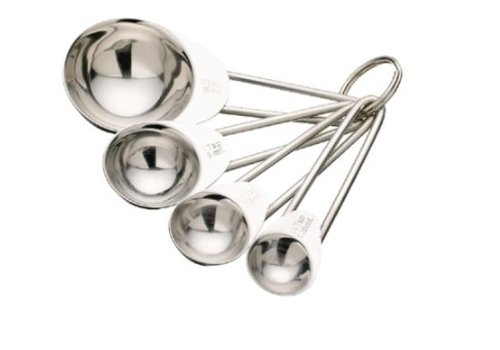  HorecaTraders Stainless steel measuring spoons Set of 4 