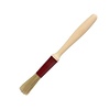 HorecaTraders Round Baking Brush | Wooden Handle