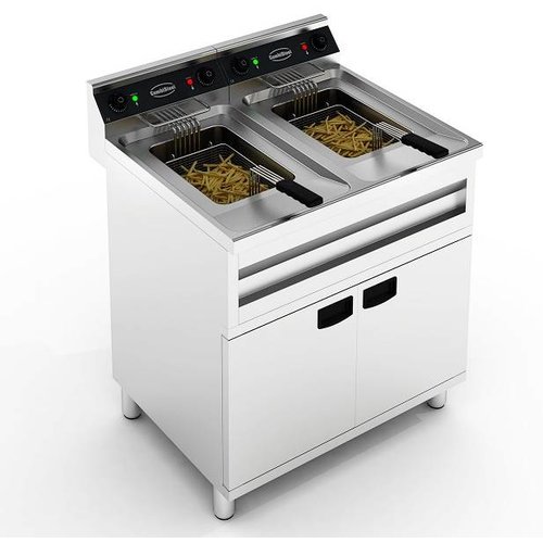  Combisteel Friteuse sur pied | 2 x 12L | 2 x 9 kW 