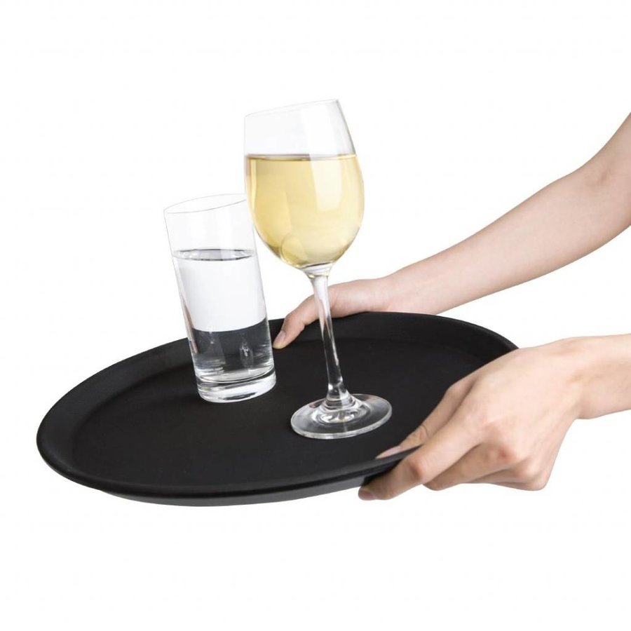 Non-slip Fiberglass Black Tray | Choose from 3 Sizes