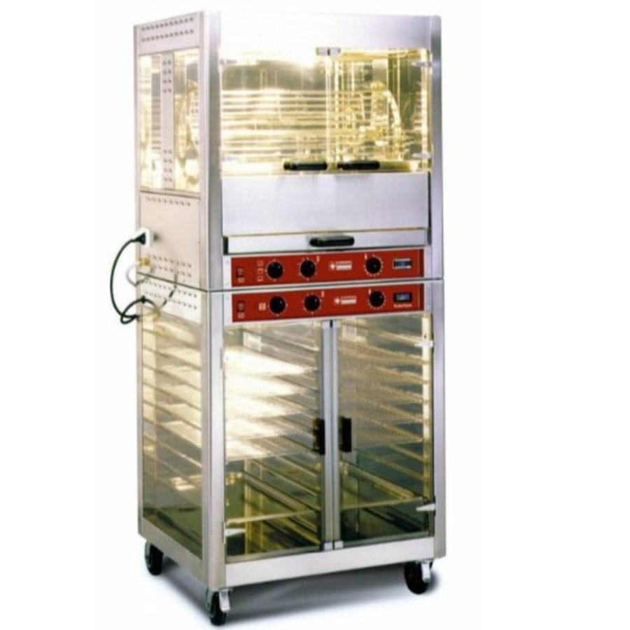 Grill à poulet électrique | 5 paniers rotatifs | 25 poulets