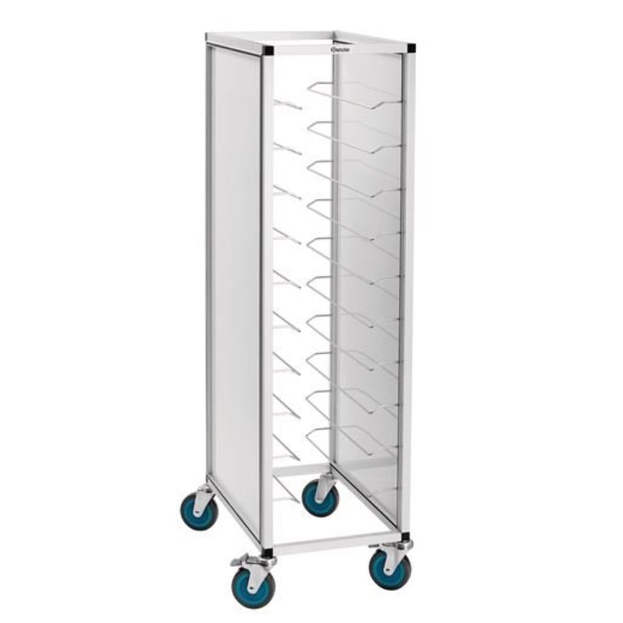 Tray clearing trolley