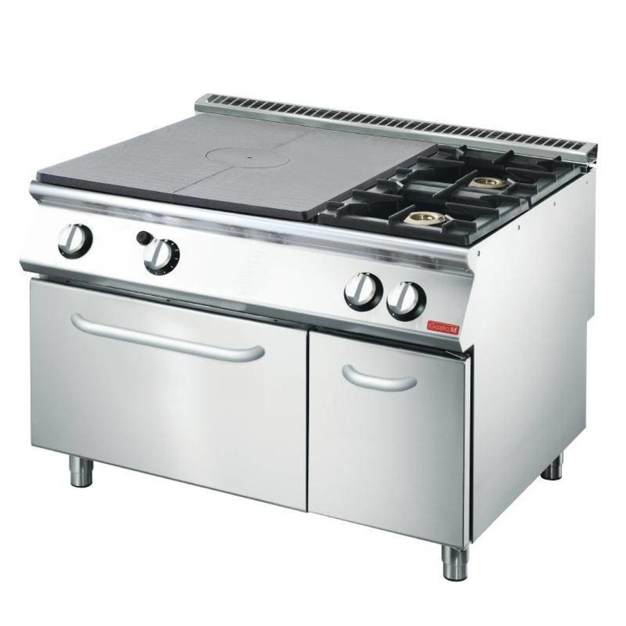 Gastronomie Gasherd mit Gasbackofen | 2 Brenner