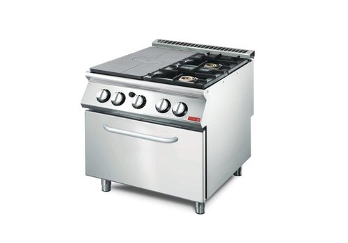  Gastro-M Plate stove with gas oven | 2 Burners 