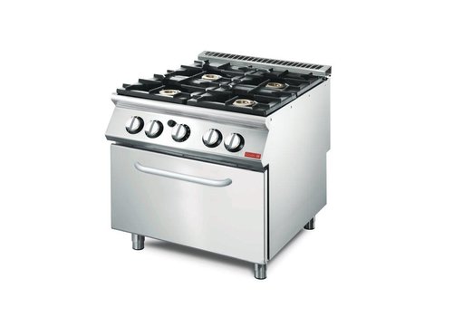  Gastro-M Catering Gas Stove with Gas Oven | 4 Burners 