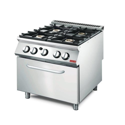  Gastro-M Hospitality Gas Stove with Gas Oven | 4 Burners 