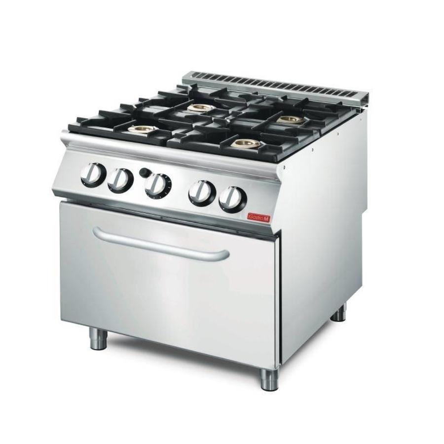 Catering Gas Stove with Gas Oven | 4 Burners