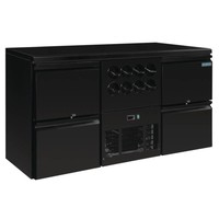 Bar cooler with bottle nest | 4 drawers
