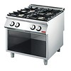 Gastro-M Gas cooking table Open Substructure | 4 Burners