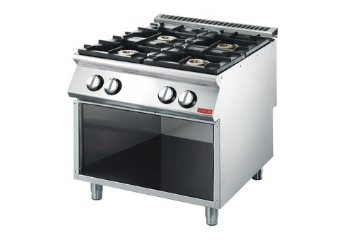  Gastro-M Gas cooking table Open Substructure | 4 Burners 