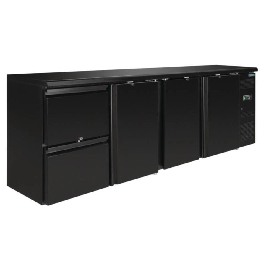 Barkühlschrank | 3 Türen | 2 Laden