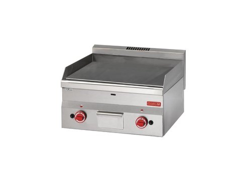  Gastro-M Plaque de cuisson à gaz lisse | Gaz naturel | acier inoxydable | 28(h) x 60(l) x 60(p)cm 