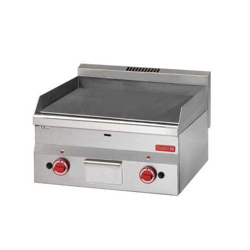 Gastro-M Plaque de cuisson à gaz lisse | Gaz naturel | acier inoxydable | 28(h) x 60(l) x 60(p)cm 