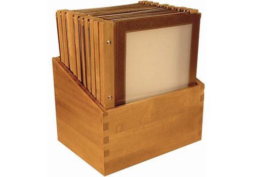  Securit Menu-Box Houten Collectie 20st, Bruin 