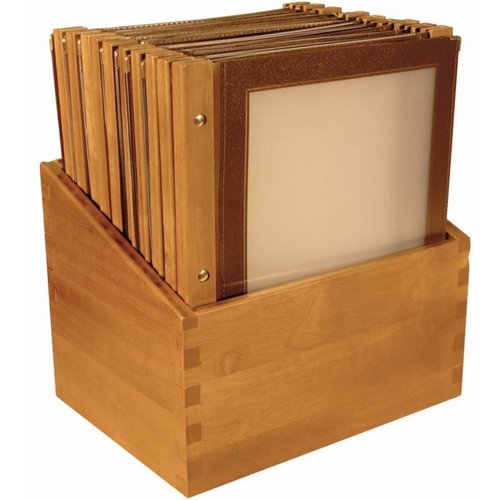  Securit Menu-Box Wooden Collection 20pcs, Brown 