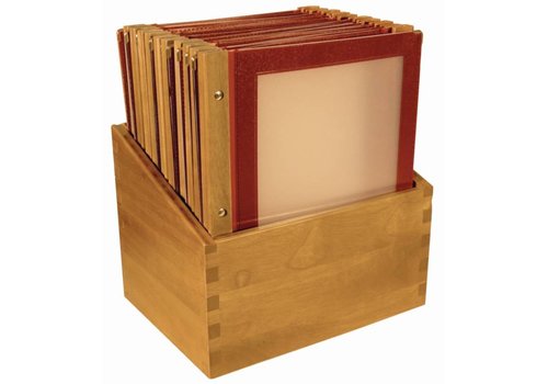  Securit Coffret Menu Collection Bois 20 pièces, Rouge Vin 