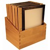 Securit Menu-Box Wooden Collection 20pcs, Black