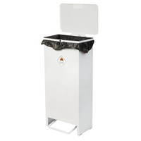 Fire retardant stainless steel garbage bag holder