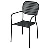 HorecaTraders Chaise de projet en acier noir | par 4