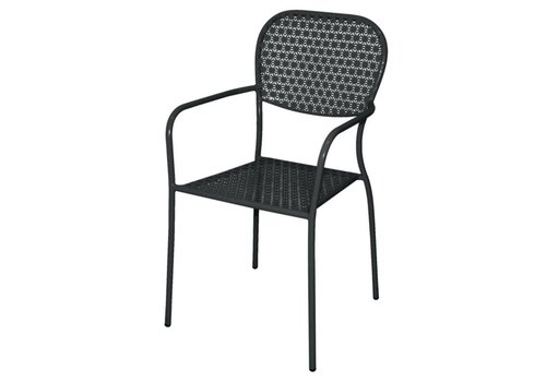  HorecaTraders Steel Project Chair Black | by 4 