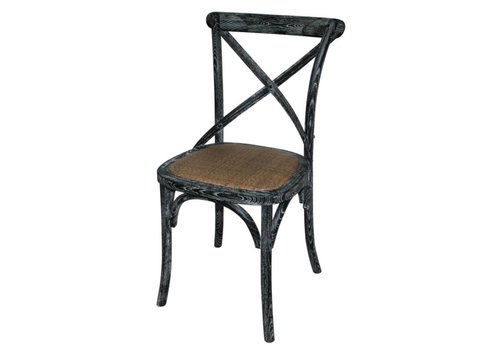 HorecaTraders Chaise d'accueil classique en bois | 2 pièces 