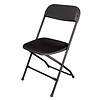 HorecaTraders Chaises pliantes de fête noires | 10 pièces