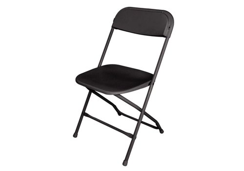 HorecaTraders Chaises pliantes de fête noires | 10 pièces 