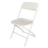 HorecaTraders Chaises pliantes de fête blanches | 10 pièces