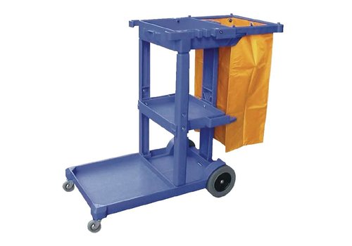  HorecaTraders Chariot de nettoyage bleu 