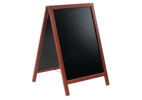 ALLboards Waterbestendig Krijtbord Met Houten Frame 100x60 Cm - Reclamebord Voor Buiten Met Poten