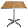 Bolero Catering Terrace Table with wooden top 70x70 cm
