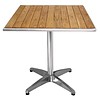 Bolero Table de terrasse Horeca avec plateau en bois 70x70 cm