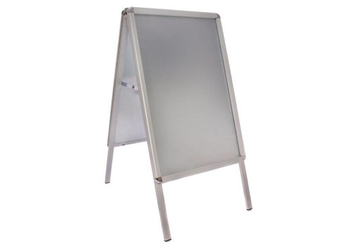  HorecaTraders Panneau de trottoir en aluminium | 46x70x(H)91cm 