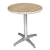 Bolero Round Catering Tables with wooden Top 80 cm