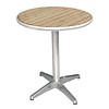 Bolero Tables de restauration rondes avec plateau en bois 80 cm