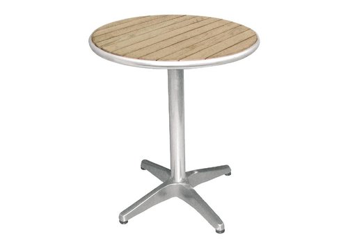  Bolero Tables de restauration rondes avec plateau en bois 80 cm 