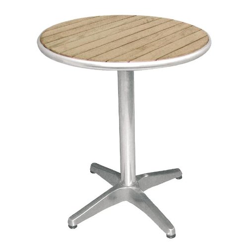  Bolero Round Catering Tables with wooden Top 80 cm 