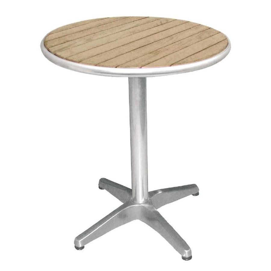 Tables de restauration rondes avec plateau en bois 80 cm