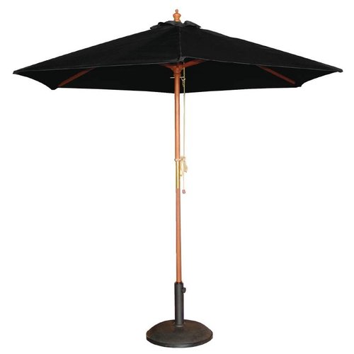  HorecaTraders Parasol Black Round 3 meters Ø 