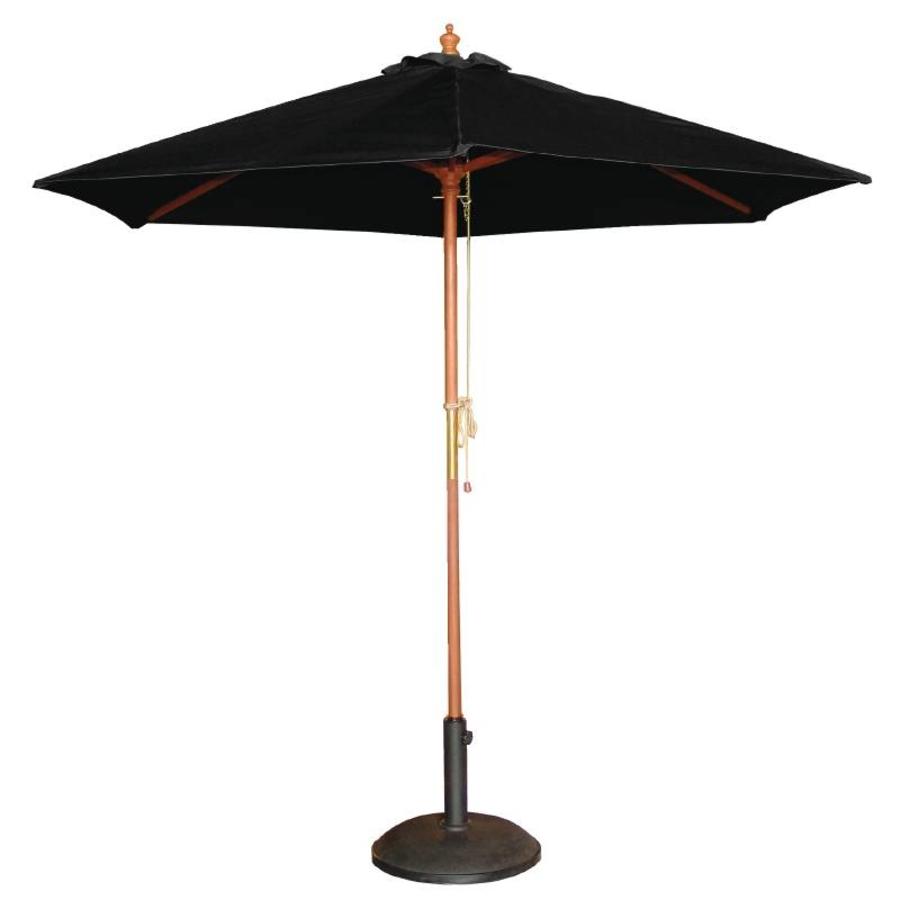 Parasol Black Round 3 meters Ø