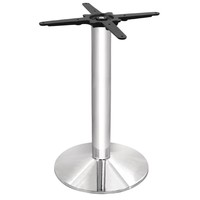 Base de table chromée - hauteur 43 cm