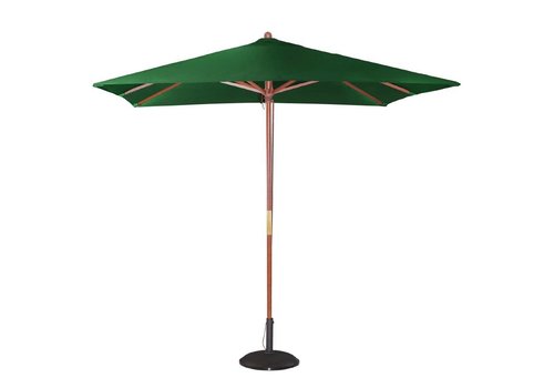  HorecaTraders Green square parasol 2.7 (h) x 2.5 (l) x 2.5 (w) meters 