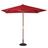 HorecaTraders Parasols Red Square 2.7 (h) x 2.5 (l) x 2.5 (w) meters