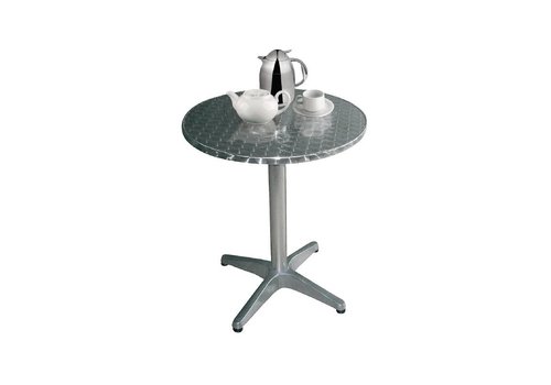  Bolero Table en acier inoxydable Table ronde Ø 80 cm - Série Grande Café 