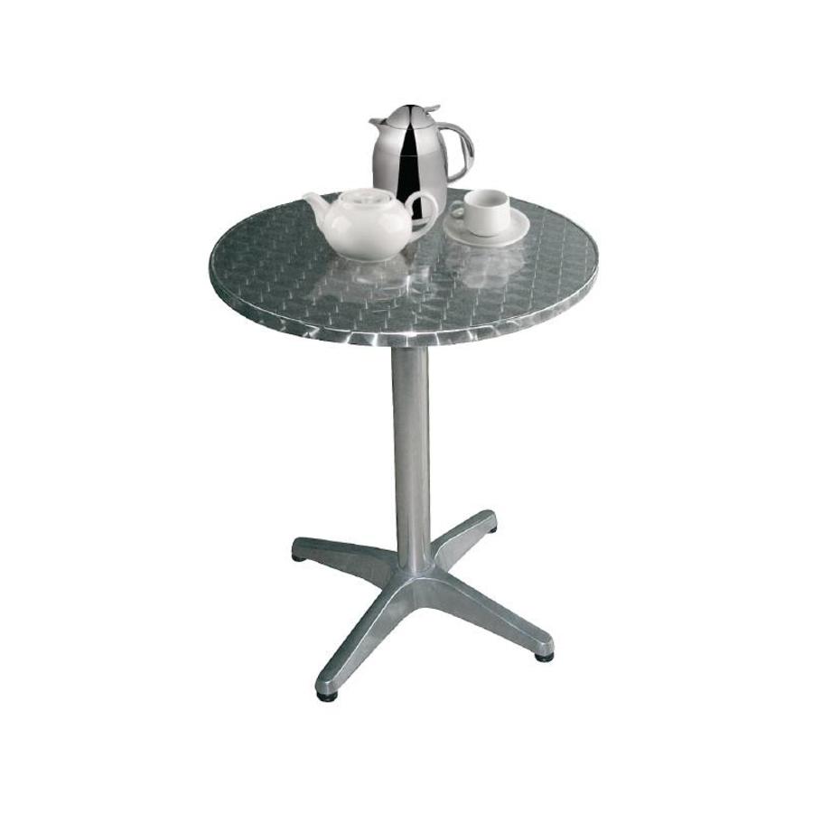 Edelstahltisch Tisch Rund Ø 80 cm - Grande Café Serie